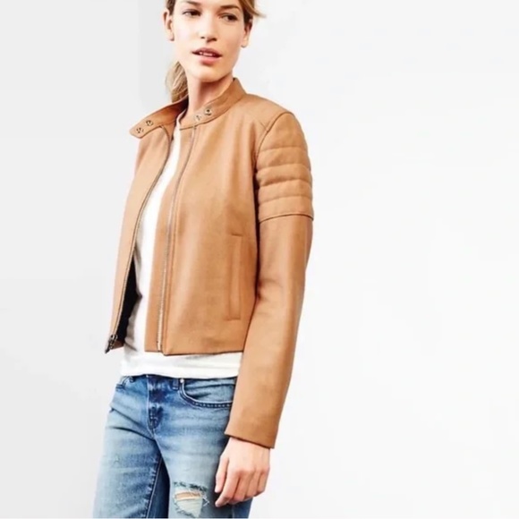 Gap Moto Jacket Wool Camo M, - Picture 16 of 16